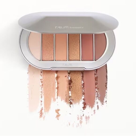 R.E.M. BEAUTY Midnight Shadows Eyeshadow Palette in Babydoll - Neutral Shades - Picture 1 of 2